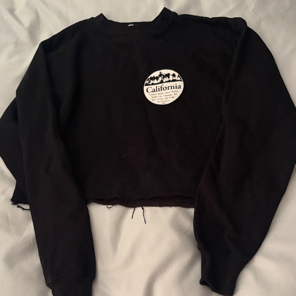 Brandy Melville California Cropped Sweatshirt
